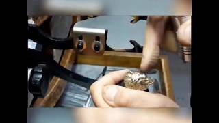 GOLD LION RING WITH CROWN (how it's made) Time Lapse Video Art
