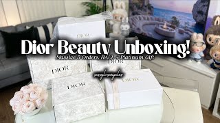 巨大なディオールビューティーの開封💄| プラチナギフト + Dior.com 注文| どんなメイクアップ、スキンケア、GWP をゲットしたの？