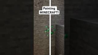 Painting EMERALD ORE in Minecraft!