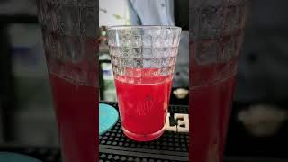 How to make a refreshing watermelon 🍉 cocktail #cocktail #cocktailbartender #mixologist #mixology