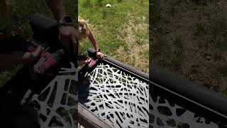 #BackyardPrivacy #DIYBackyard #DIYProjects #DIYInspiration #FacebookMarketplaceFinds #WomenWhoDIY