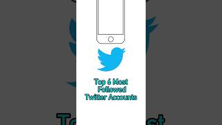 Top 6 Most Followed Twitter Accounts #twitter #top6 #shorts #mostfollowed