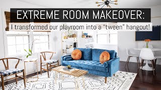 Extreme Playroom Makeover: Transformed Into a Tween Hangout Space