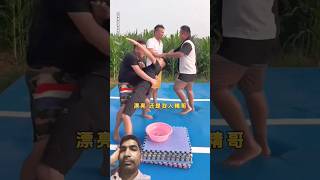 In a cool summer, the end of the water basin overcomes the obstacle challenge and he succeeds. The