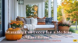 Stunning Fall Decor for a Modern Farmhouse: Blend Rustic Charm with Cozy Interiors