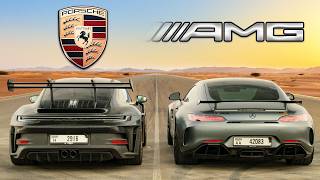 911 GT3 RS vs AMG GT R：ドラッグレース