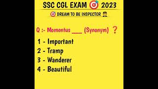 🎯 SSC CGL EXAM 2023 मात्र 45 दिन बचे,  Synonym Previous Year Q ❓#shorts #shortsviral #youtubeshorts
