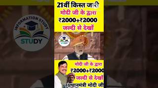Prime Minister Kisan Samman Nidhi Scheme 21st installment of ₹4000 | pm Kisan Samman Nidhi Yojana
