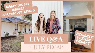 LIVE Q&A | Biggest Design Regrets & Project Recap | FARMHOUSELIVING