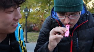 Blazintheasian Strangers attempt double blinkers