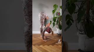 It’s consistent practice with active flexibility training! #yoga #movement #flexibility #mobility