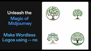 Make Wordless Logos in Midjourney using --no