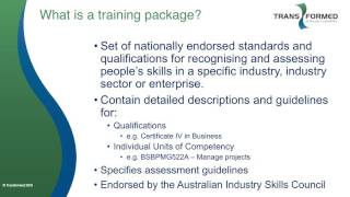 VET Jargon Series #5 -  What is a Training Package