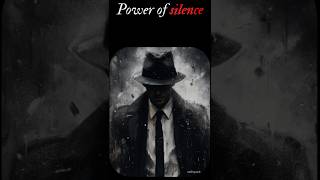 "Your silence shows more power than their noise."#silence #powerofsilence #mindset #selfimprovement