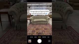 this app helps you figure out what to do with grandma’s sofa 🛋️ #upcycledfurniture #furnitureflip