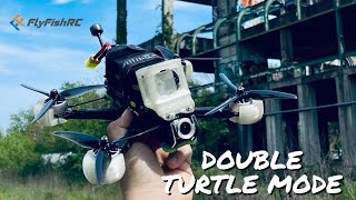 DOUBLE TURTLE MODE AFTER CRASH | FPV FREESTYLE