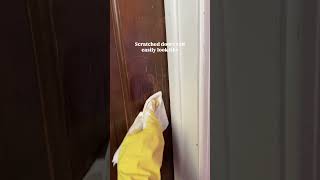 Make Scratched Doors Look Like New 🚪 ✨ #homemaintenance