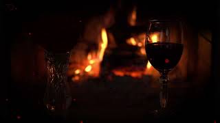 Romantic Music for Love Night❤️Crackling Fireplace & Love Making Music 3 Hours, Wine and Chill Music