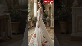 Romantic Wedding Gowns with Oversized Floral Art#weddingdress#floralgown#luxurywedding#bridalfashion