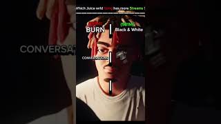 Which Song has more Streams?? #shorts #rap #juicewrld