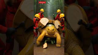 Emotional Turtle Rescue in Forest 🐢 | Heart-Touching Wildlife Story | #animals #funny #shorts