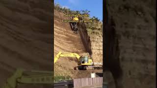 The spider excavator at work #shorts #shortvideos