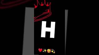 H name #love #status #lovesong  #lovestatus #shortvideolovestatus