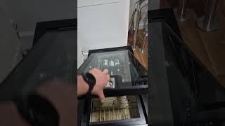 Hinged Glass Floor Wine Cellar Door - Office Sample