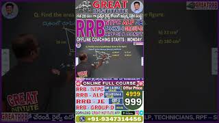 PURE MATHS - GREAT INSTITUTE RRB-ALP, TECHNICIAN, ASM, JE, GROUP-D, #railwayjobs2024