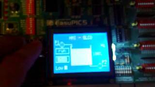 simple HMI with GLCD and PIC16F877a