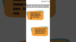 Top 5 Free Productivity Tools for Business | #boostproductivity #free #businesstools #apptrop