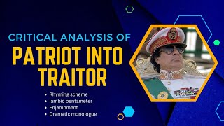 Critical analysis of patriot into traitor with historical examples #patriotintotraitor