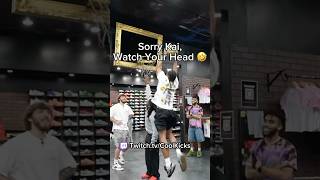 Sorry @KaiCenat watch your head 😂 #twitch #funny #live #basketball #dunk #hoops #sneakers #setup