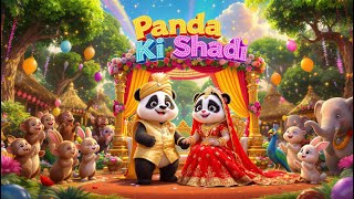 Pande ki shadi | Panda wedding | पांडे की शादी | پانڈے کی شادی | Hindi Cartoon #kids #fun #kidssongs
