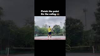 Learn Tennis: How to Volley at the Net and Finish the Point Like a Pro #tennis #tennisdrills