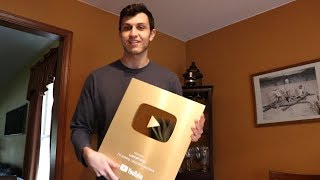 1 Million Subscriber Play Button Unboxing (featuring my cat Milton)