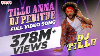 #TilluAnnaDJPedithe Video Song (Telugu) | DJ Tillu |Siddu, Neha Shetty |Vimal Krishna |Ram Miriyala