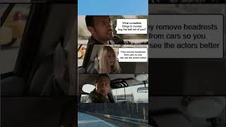 they remove headrests from cars in movies #Shorts #Meme #memeshorts #memeculture #memelife
