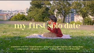 taking myself out on a first date 😳🌷 tips & tricks for being alone in public, romanticizing solitude