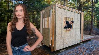 We're Building A Tiny Off-Grid Cabin In The Woods - Fixing Our Mistake (ep.4)