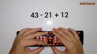 Simple Addition and Subtraction of Two digit Numbers using Abacus | InstAbacus