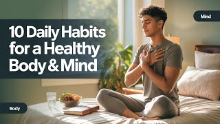 10 Daily Habits for a Healthier Body and Mind | Self-Care & Wellness Routine That Actually Works