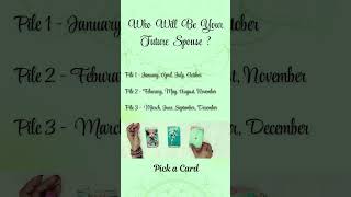 Who Will Be Your Future Spouse | Tarot Pick A Card #tarot #tarotreading #futurespouse #pickacard