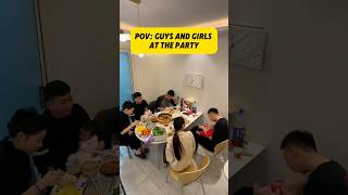 Guys and girls at the party #shorts #pov