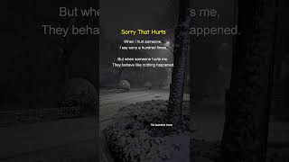 Sorry Feels One-Sided... 💔 | Truth of Emotions#HeartPain #OneSidedEffort #EmotionalTruth
