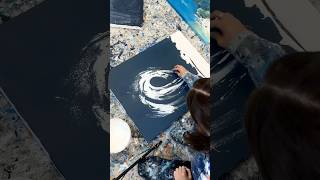 Wave painting #coastalart #satisfyingart #waves #femaleartist