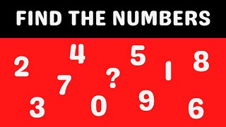Hidden Numbers Puzzle - Can You Find Them All?