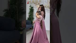 Mother Daughter Matching Dresses | Elegant Twinning Look 💕👗 #shorts