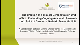 Creation of a Clinical Demonstration Unit for Dementia