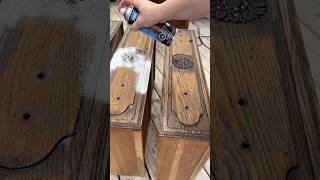 French Farmhouse sideboard raw wood finish #classicwood #diyfurniture #furnitureflip #diy #forsale